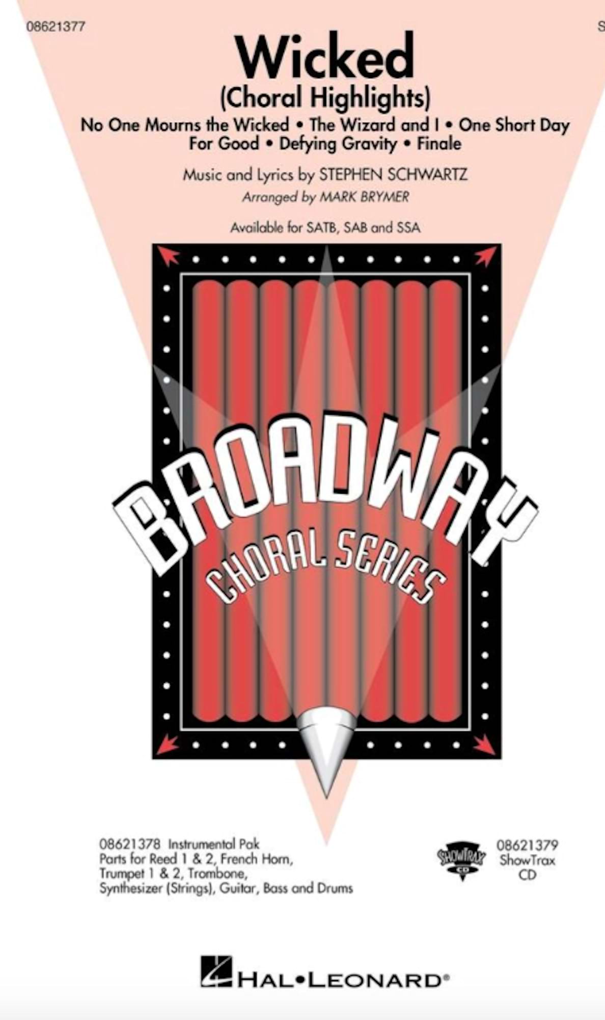 Wicked - Choral Highlights Stephen Schwartz Partition Chœur