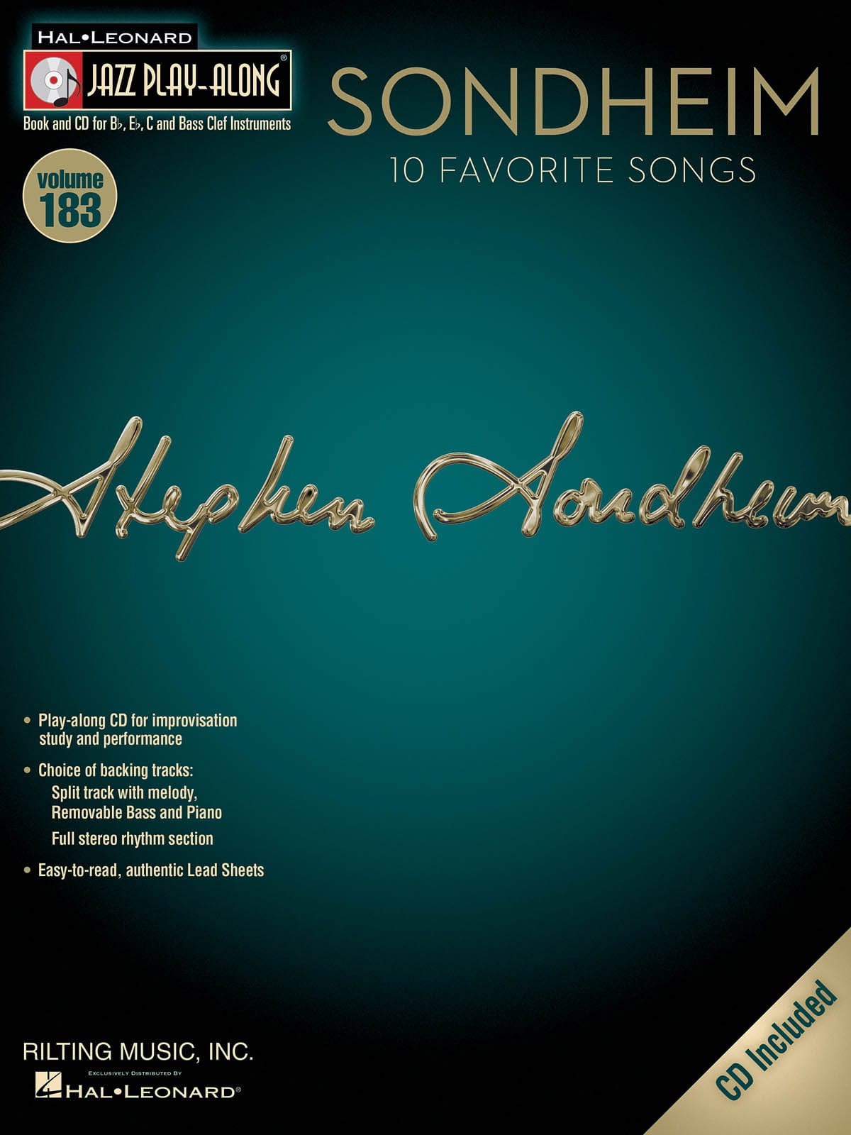 Jazz Play-Along Volume 183 - Sondheim Stephen Sondheim Partition Jazz