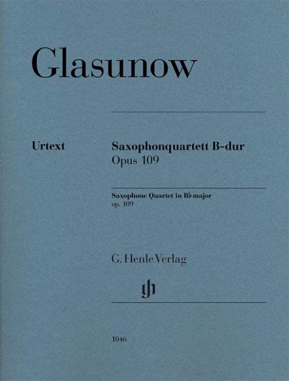 Quatuor pour saxophones en Si bémol majeur op. 109 - GLAZOUNOV