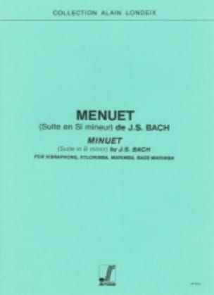 Menuet Suite En Si Mineur BACH Partition Ensemble de percussions