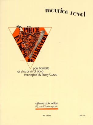Piece en forme de Habanera RAVEL Partition Trompette