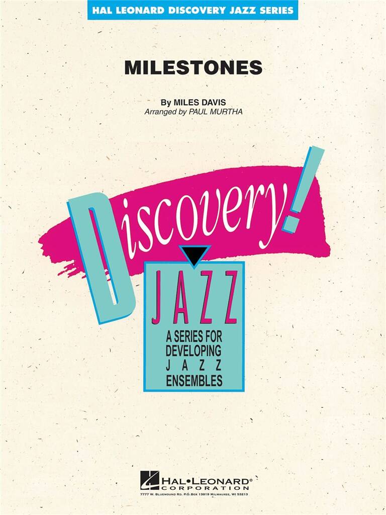 Milestones Miles Davis Partition