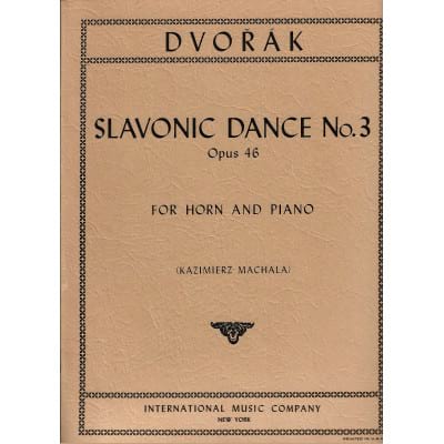 Slavonic Dance N° 3 Opus 45 DVORAK Partition Cor