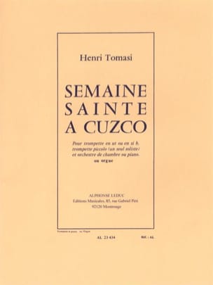 Semaine Sainte à Cuzco TOMASI Partition Trompette