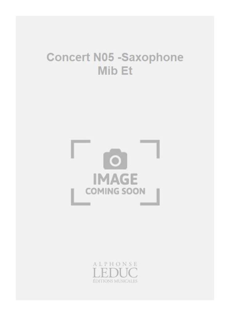 Concert N° 5 Charpentier Partition Saxophone
