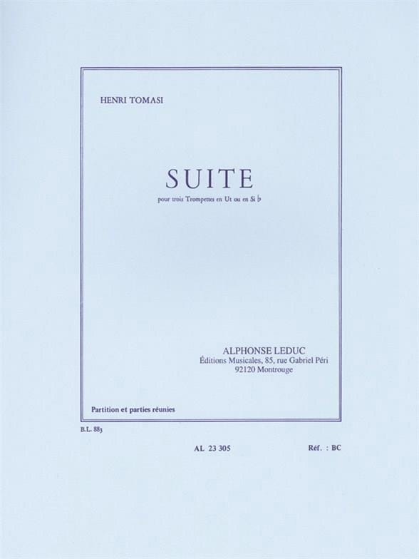 Suite TOMASI Partition Trompette