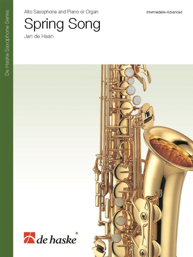 Spring Song Jan de Haan Partition Saxophone