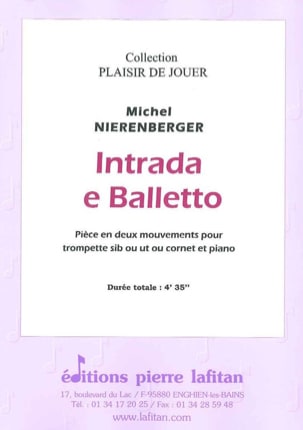 Intrada E Balletto Michel Nierenberger Partition Trompette