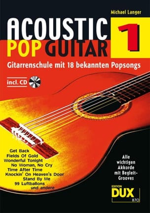 Acoustic pop guitar volume 1 Michael Langer Partition Guitare