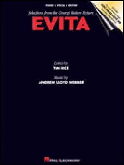 Evita Andrew Lloyd Webber Partition Piano