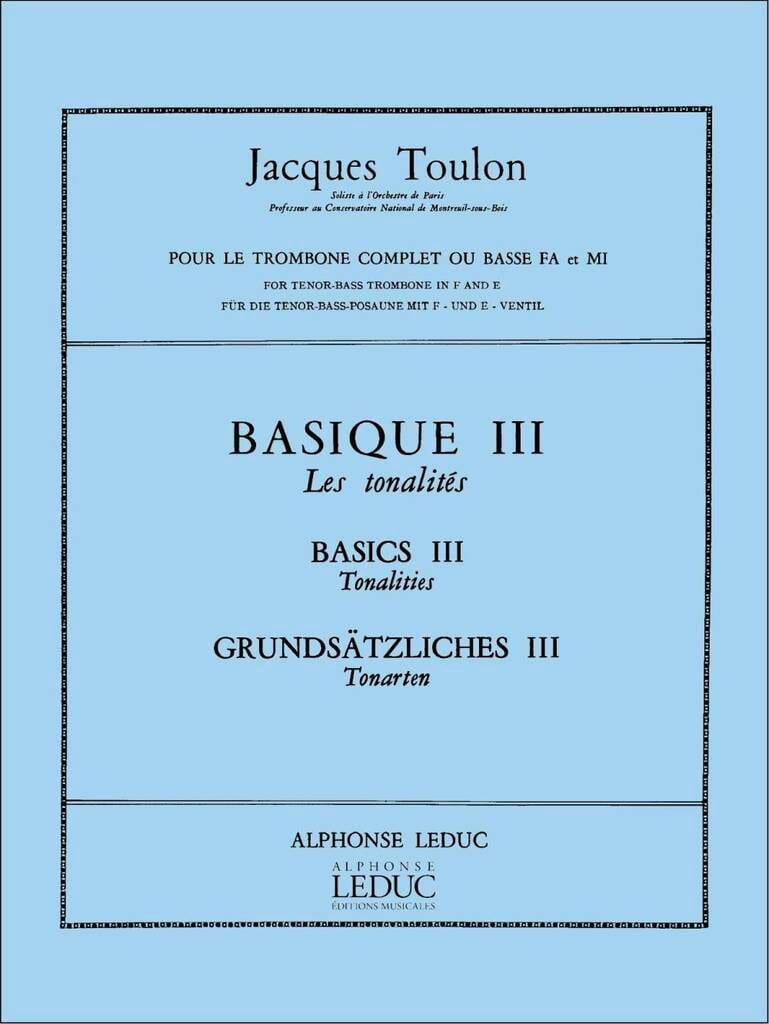 Basique 3 Toulon Partition Trombone
