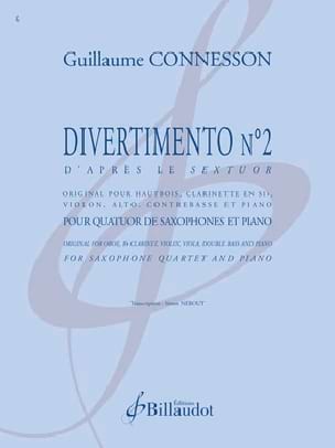 Divertimento n° 2 CONNESSON Partition Saxophone
