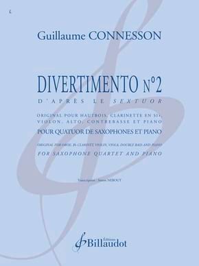 Divertimento n° 2 CONNESSON Partition Saxophone