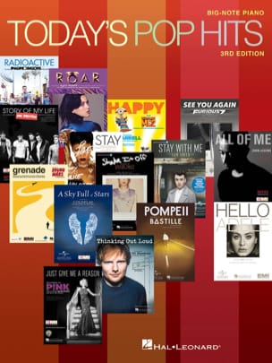 Today's Pop Hits - 3rd Edition Big Note Piano Partition Pop / Rock