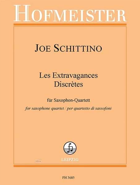 Les Extravagances Discrètes Joe Schittino Partition Saxophone