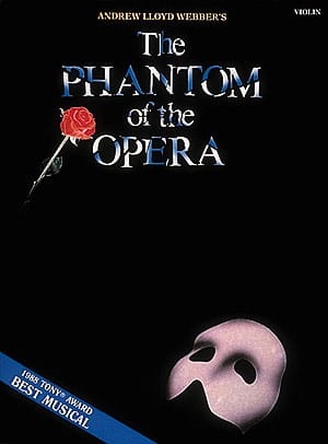 Le fantôme de l'opéra Andrew Lloyd Webber Partition Violon