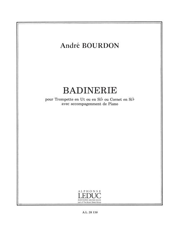 Badinerie - André Bourdon - Partition - Trompette