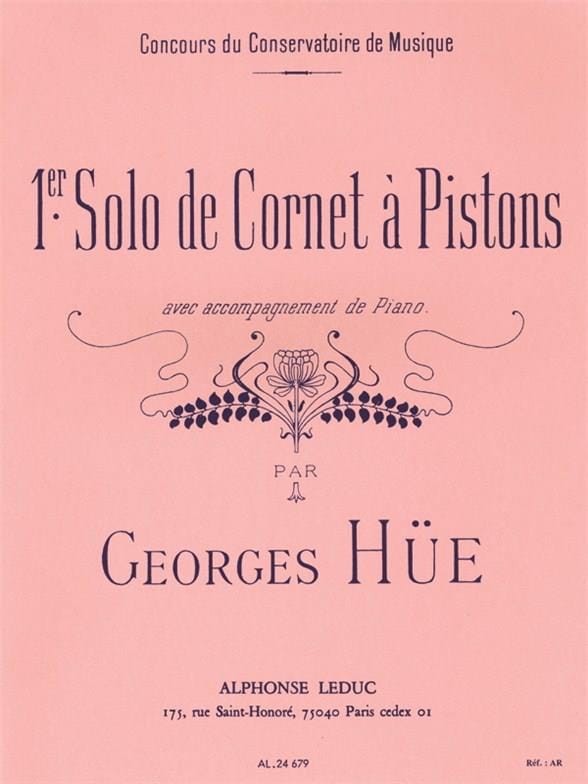 1er Solo de Cornet à Pistons - Georges Hüe - Partition - Trompette
