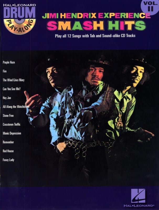 Drum play-along volume 11 - Jimi Hendrix Experience Smash Hits