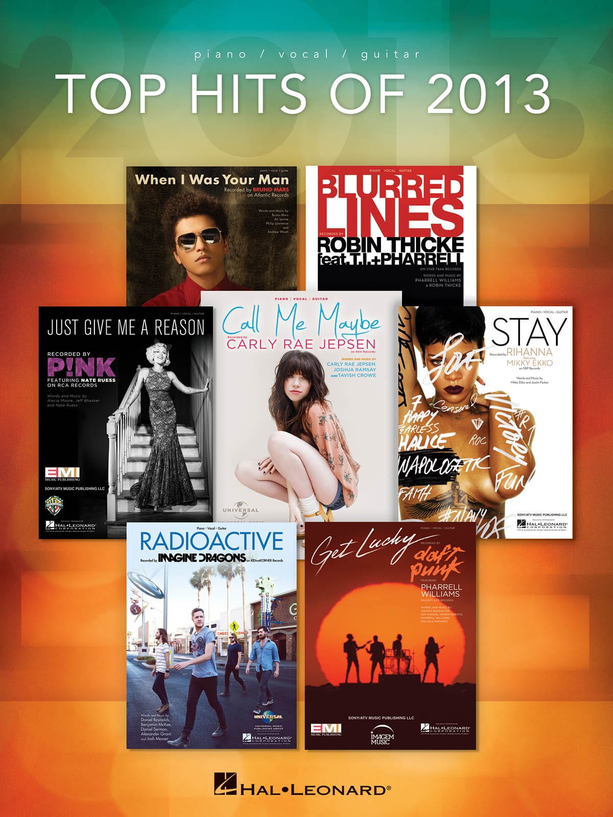 Top hits of 2013 Partition Pop / Rock