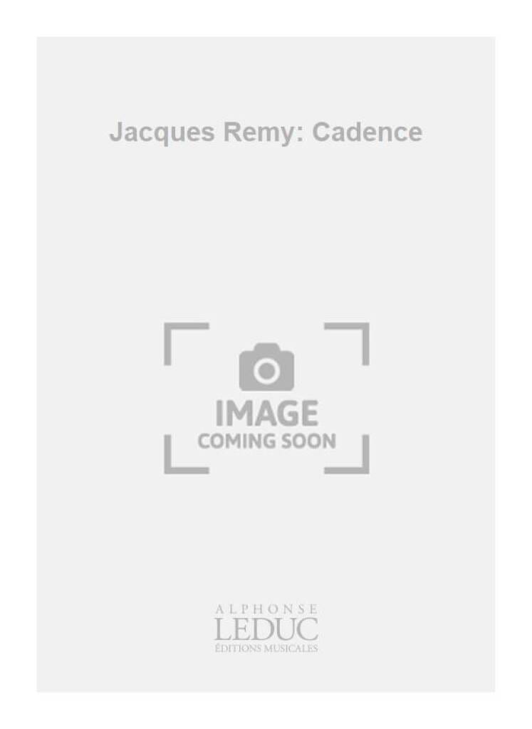 Cadence Jacques Rémy Partition Multi Percussions