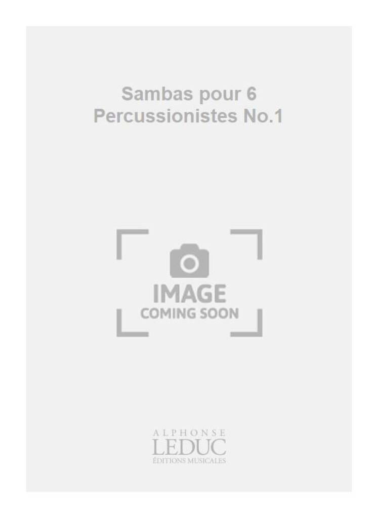 Sambas N° 1 CHARPENTIER Partition Ensemble de percussions