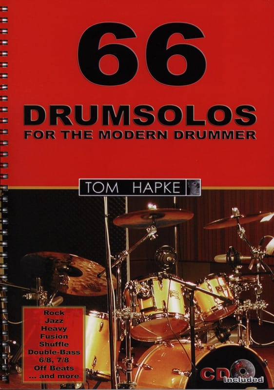 66 Drumsolos For The Modern Drummer Tom Hapke Partition Batterie