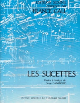 Les Sucettes Serge Gainsbourg Partition Chanson française
