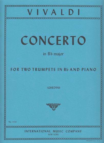 Concerto Bb Major VIVALDI Partition
