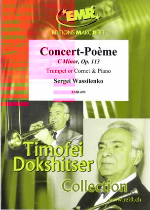 Concert-Poème In C-Moll Opus 113 Sergeï Wassilenko Partition Trompette