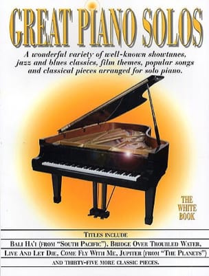 Great piano solos - The white book Partition Jazz
