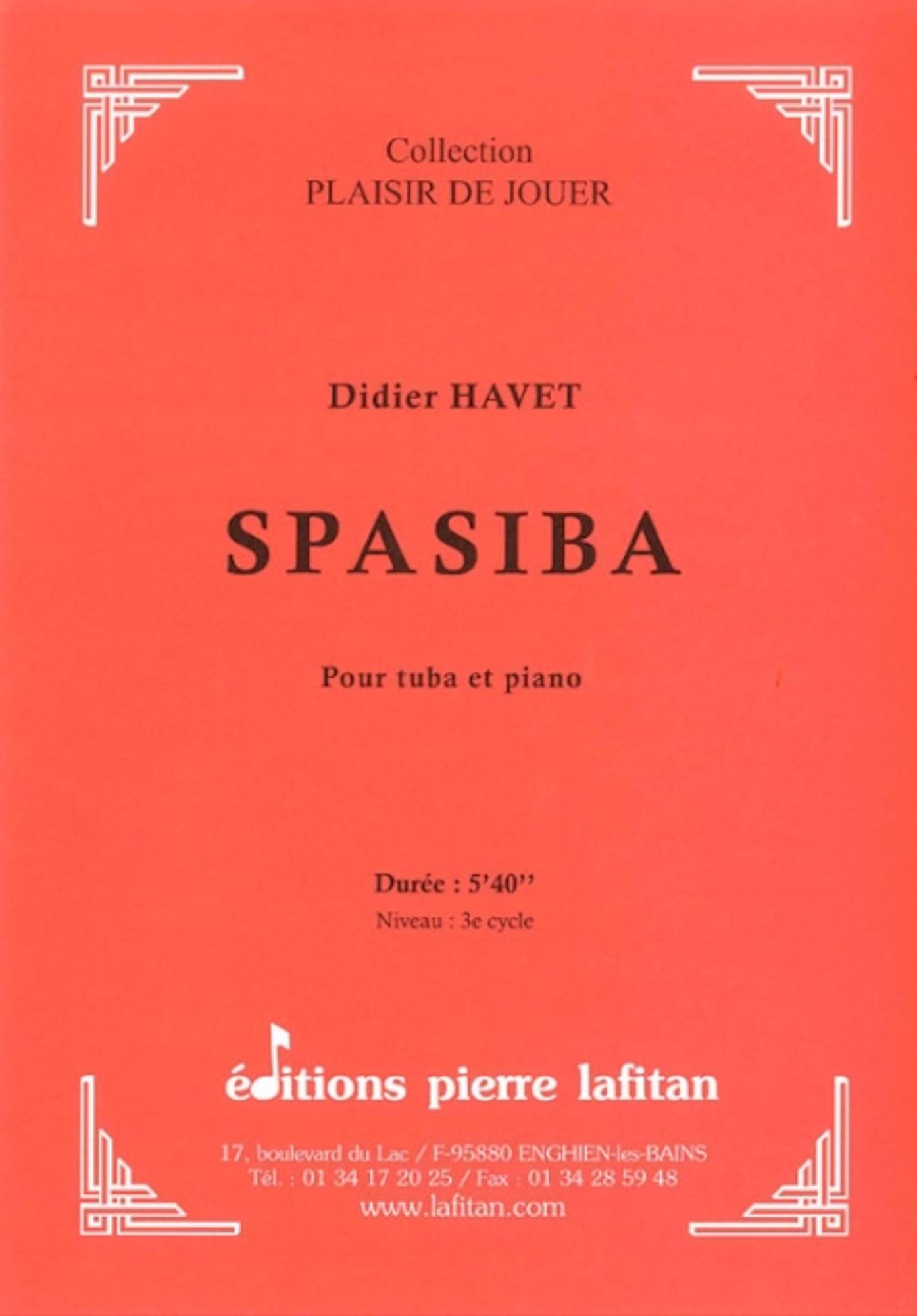 Spasiba - Didier Havet - Partition - Tuba