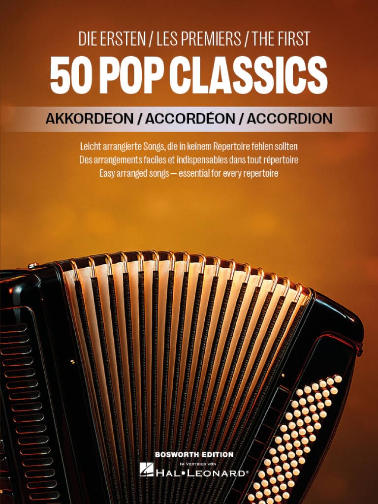 The First 50 Pop Classics Accordion Partition Accordéon