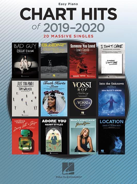 Chart Hits of 2019-2020 - Piano Facile - Partition - Pop / Rock
