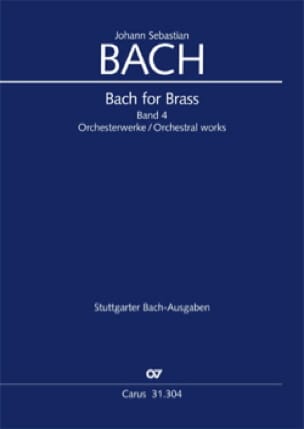 Bach for brass Band 4 - Orchesterwerke BACH Partition Trompette