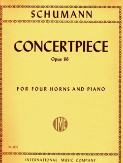Concertpiece Opus 86 SCHUMANN Partition Cor