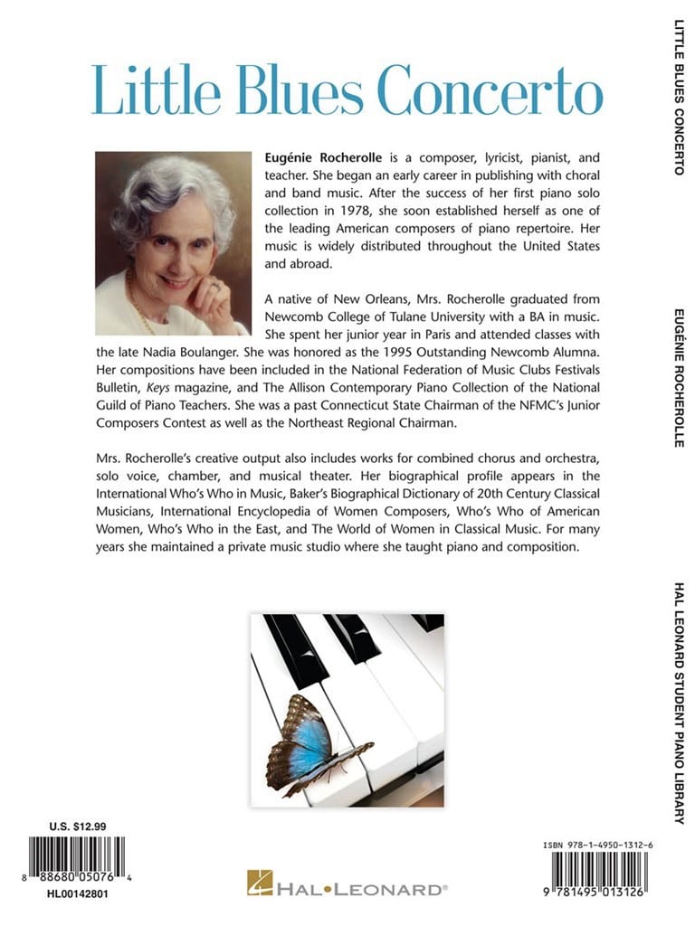 Little Blues Concerto Eugénie Rocherolle Partition Piano