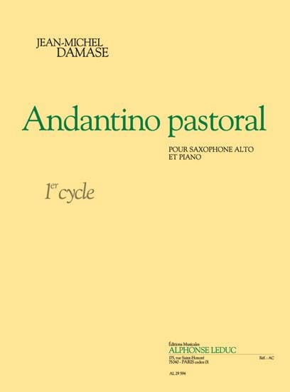 Andantino Pastoral Jean-Michel Damase Partition Saxophone