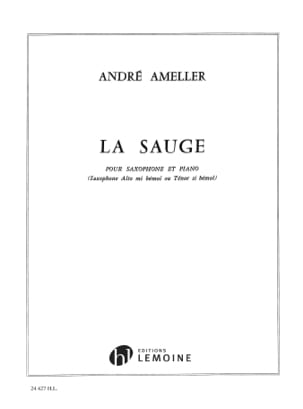 La Sauge André Ameller Partition Saxophone
