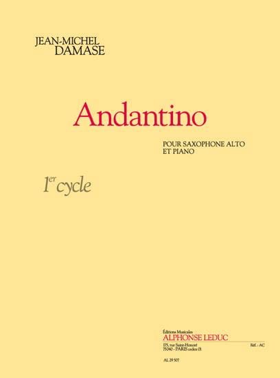 Andantino - Jean-Michel Damase - Partition - Saxophone