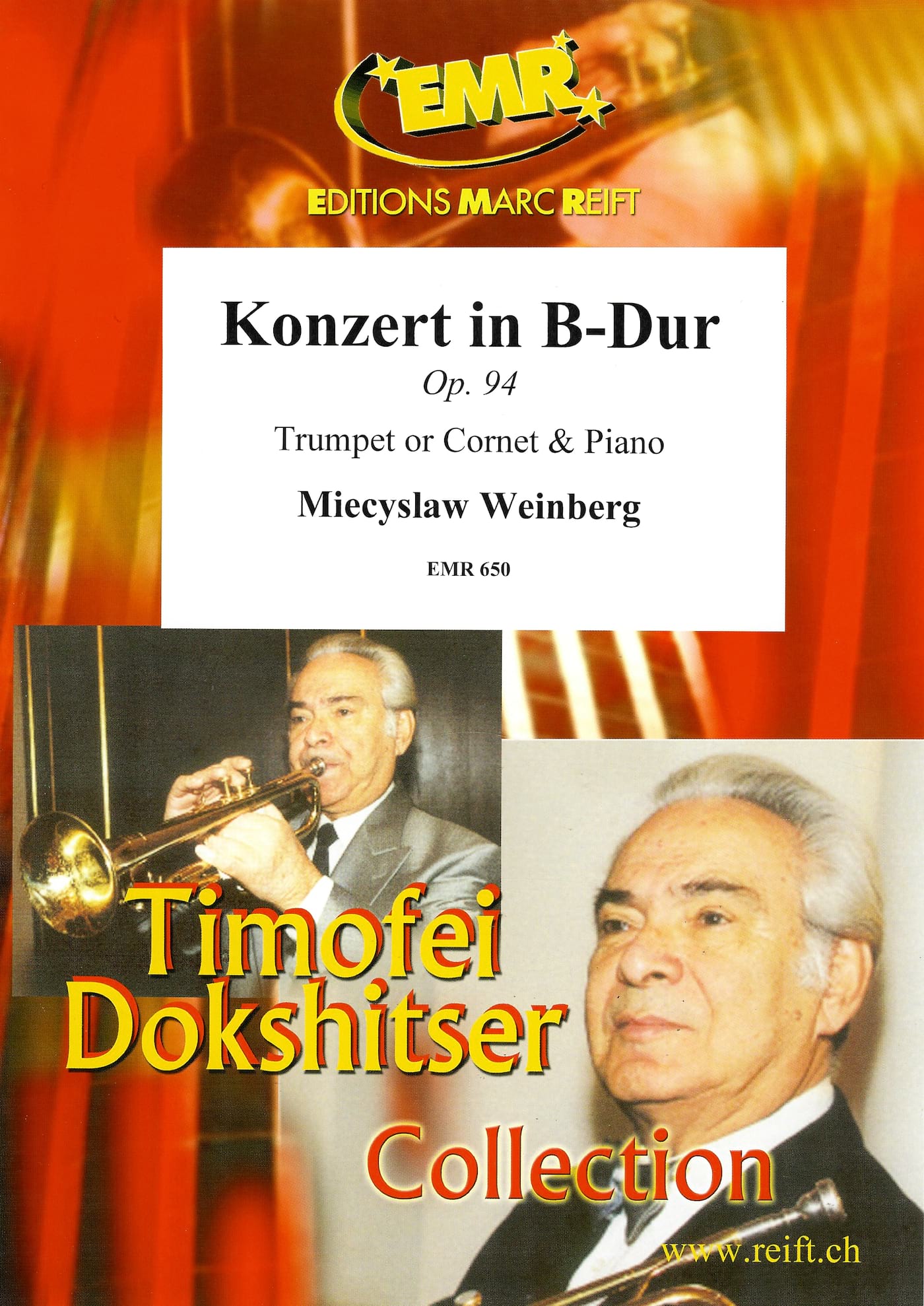 Konzert in B-Dur Op. 94 Mieczyslaw Weinberger Partition Trompette