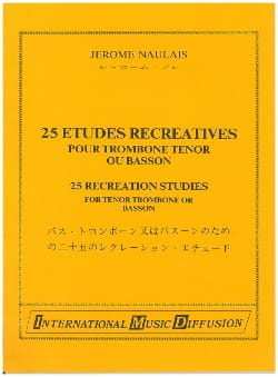 25 Etudes Récréatives Jérôme Naulais Partition Trombone