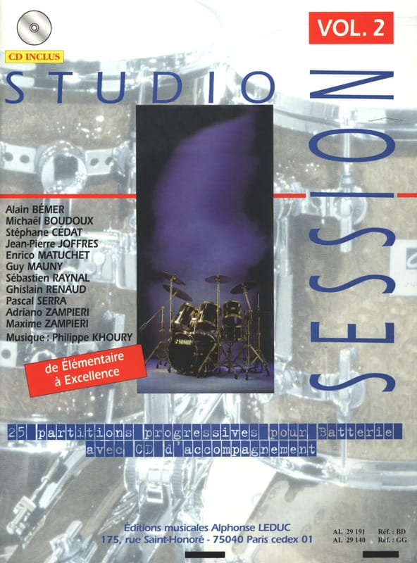 Studio Session Volume 2 Partition Batterie