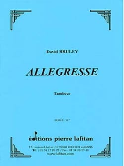 Allegresse David Bruley Partition Caisse-claire