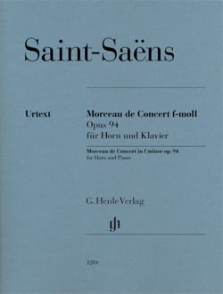 Morceau de Concert en Fa mineur opus 94 SAINT-SAËNS Partition Cor