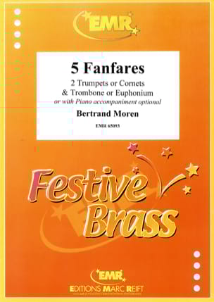 Parcourir les pages de 5 Fanfares - Bertrand Moren - Partition - Ensemble de cuivres