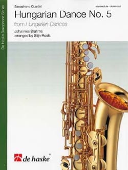 Danses hongroises N° 5 - Quatuor de Saxophones - BRAHMS - Partition