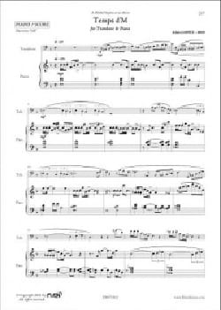 Temps d'M Alain Lopez Partition Trombone