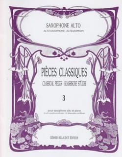 Pièces Classiques Volume 3 Partition Saxophone