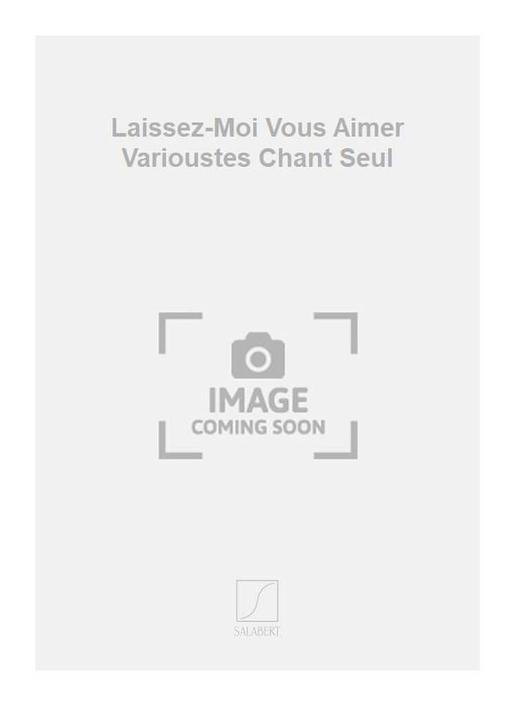 Laissez Moi Vous Aimer Tino Rossi Partition Chanson française